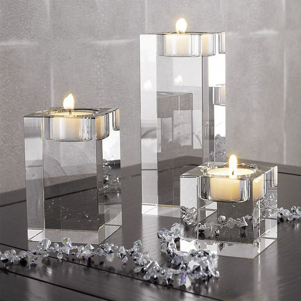 Crystal Cube Candle Holder
