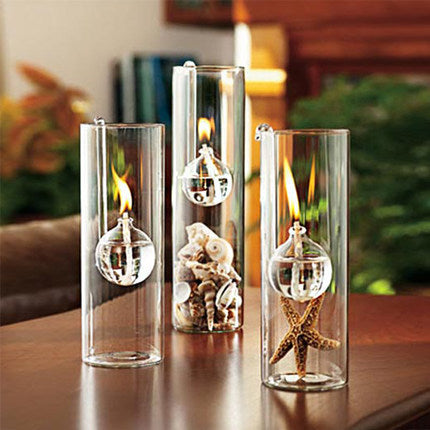 Cylinder Glass Candle Holder