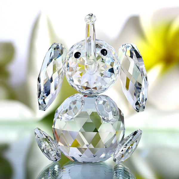 Cute Crystal Elephant Paperweigh