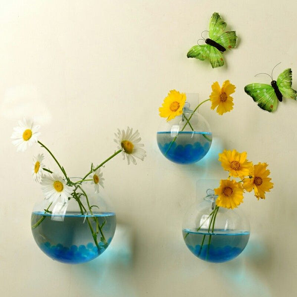 Glass Terrarium Wall Flower Pot