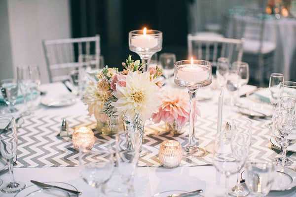 Glass Crystal Candle Holder