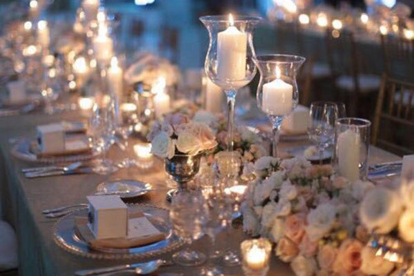 Glass Crystal Candle Holder