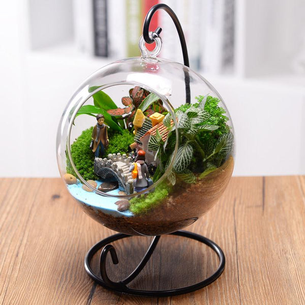 Beautiful Round Glass Flower Vase