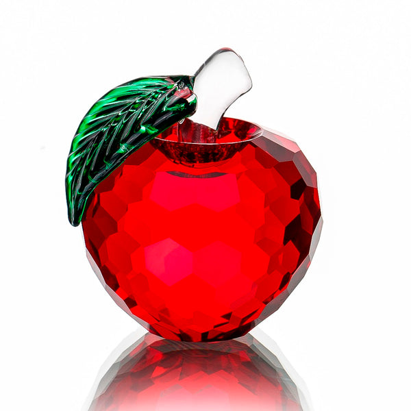 Crystal Red Apple Glass Miniature