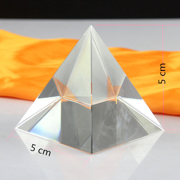 Egyptian Pyramids Glass Figurines