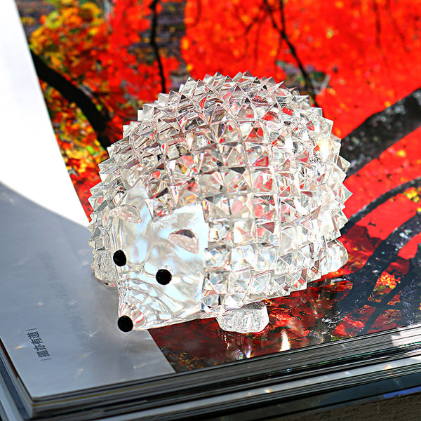 Adorable Hedgehog Glass Figurine