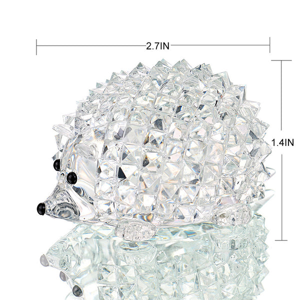 Adorable Hedgehog Glass Figurine