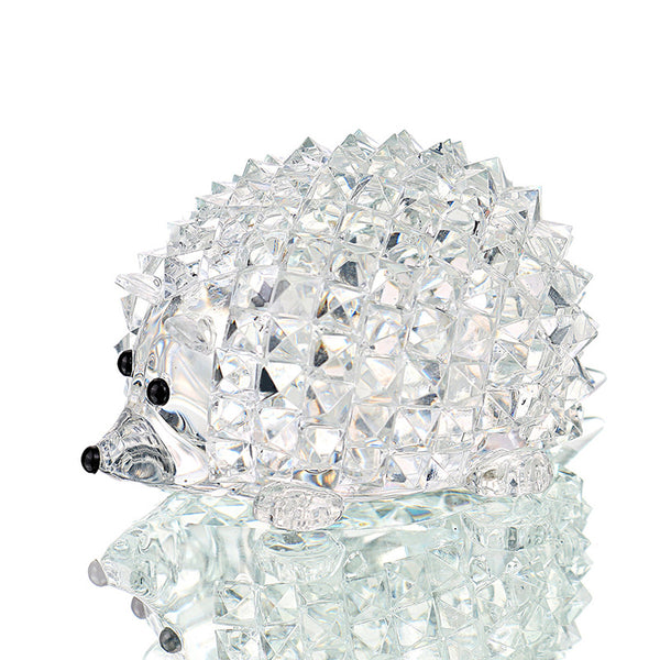 Adorable Hedgehog Glass Figurine
