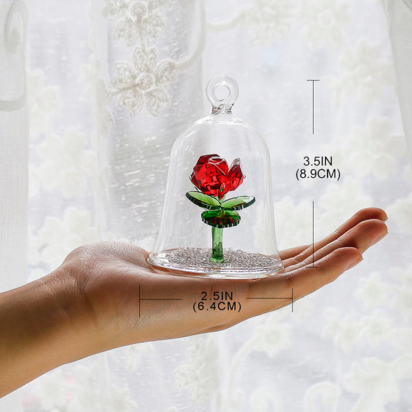 Beauty and The Beast Enchanted Red Rose