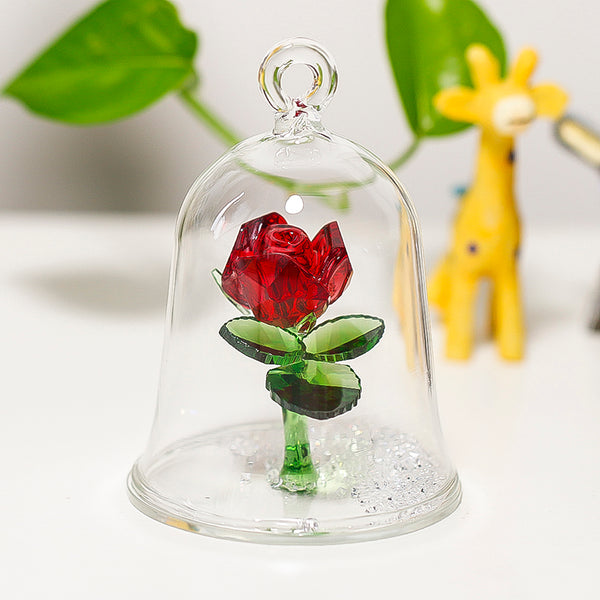Beauty and The Beast Enchanted Red Rose