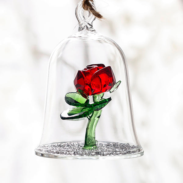 Beauty and The Beast Enchanted Red Rose
