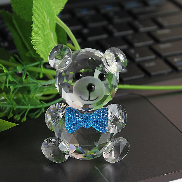 Crystal Glass Bear Figurine