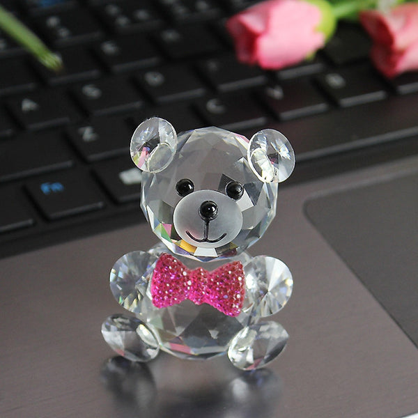 Crystal Glass Bear Figurine