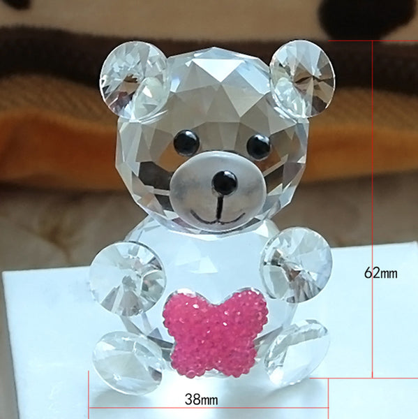 Crystal Glass Bear Figurine