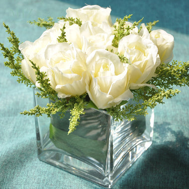 Crystal Clear Desk Flower Vase