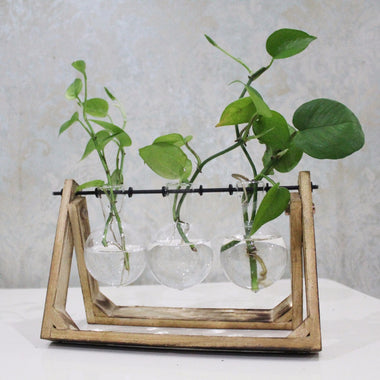 Vintage Style Glass Flower Vase