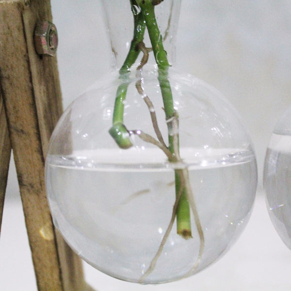 Vintage Style Glass Flower Vase