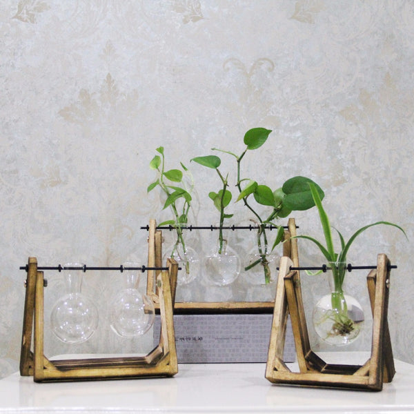 Vintage Style Glass Flower Vase