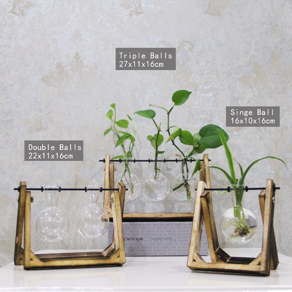 Vintage Style Glass Flower Vase