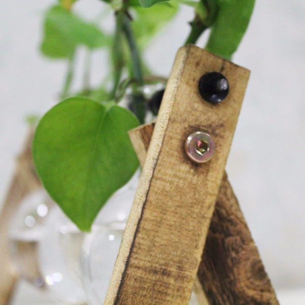 Vintage Style Glass Flower Vase