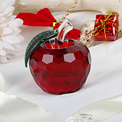 Crystal Red Apple Glass Miniature