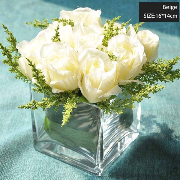 Crystal Clear Desk Flower Vase