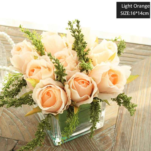 Crystal Clear Desk Flower Vase