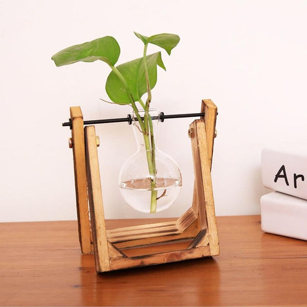 Vintage Style Glass Flower Vase