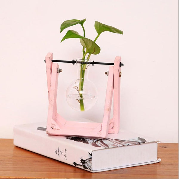 Vintage Style Glass Flower Vase