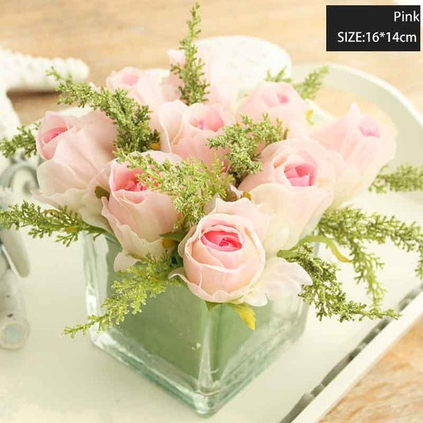 Crystal Clear Desk Flower Vase