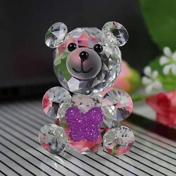 Crystal Glass Bear Figurine