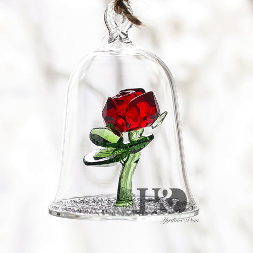 Beauty and The Beast Enchanted Red Rose