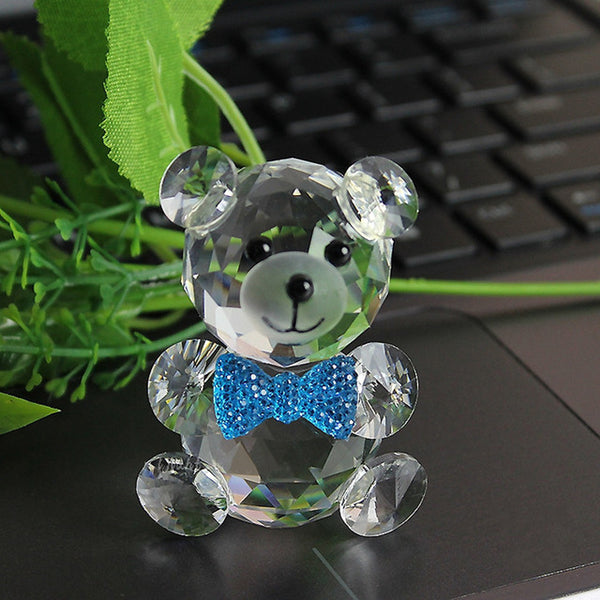 Crystal Glass Bear Figurine