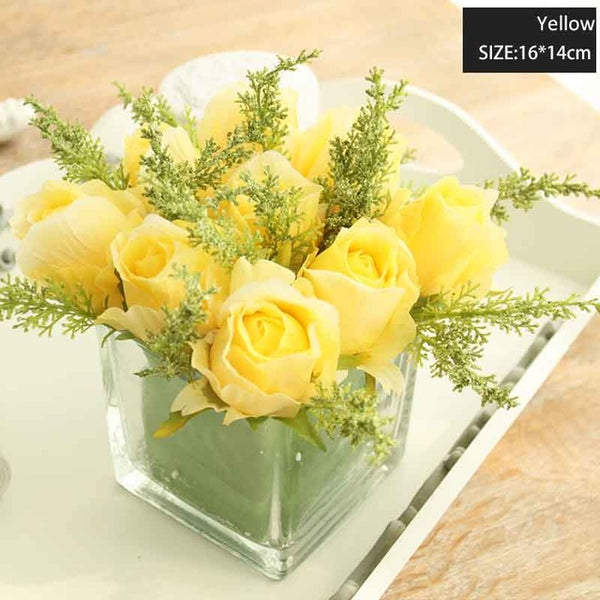 Crystal Clear Desk Flower Vase